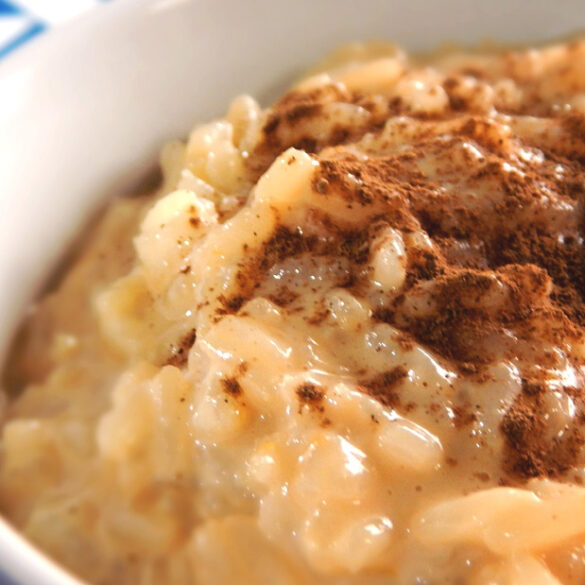 arroz con leche dulce canela