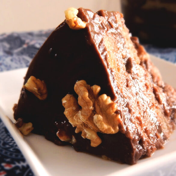 postre vainillas con chocolate