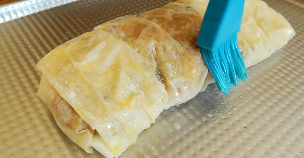 strudel antes de hornear