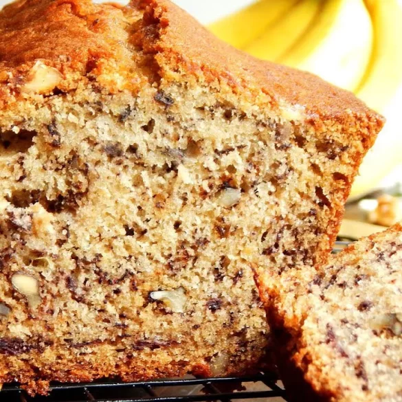 banana bread nueces budin facil