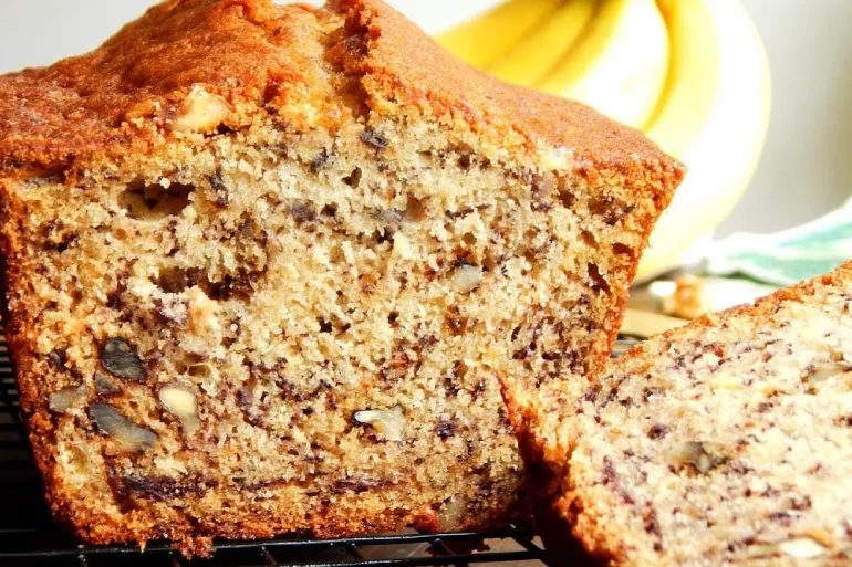 banana bread nueces budin facil