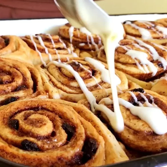 glaseado queso crema rolls