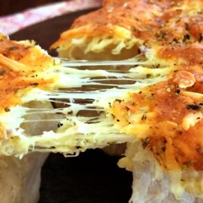pan de pizza con queso