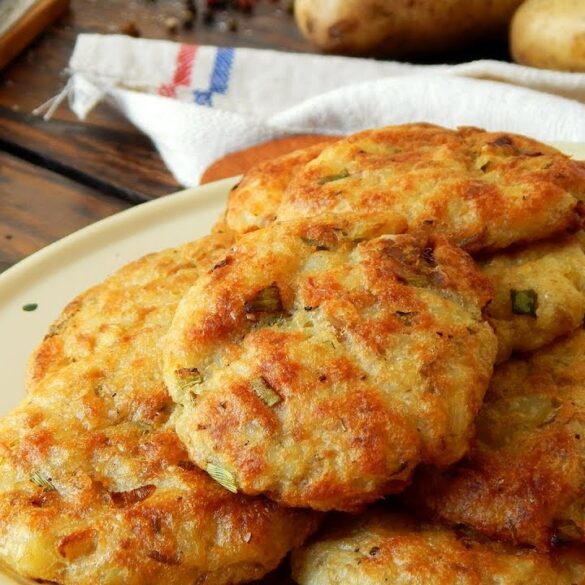 croquetas papa atun verdeo horno
