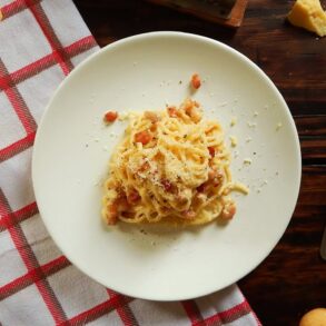 carbonara spaghetti receta tradicional
