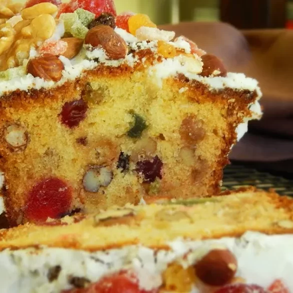 budin ingles fruta glaseado navidad