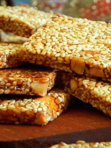 turron de sesamo y almendra