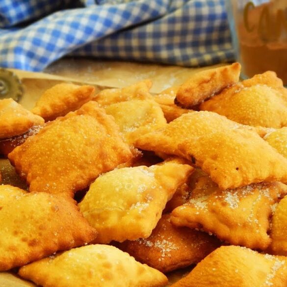 ravioles fritos ricotta dulces