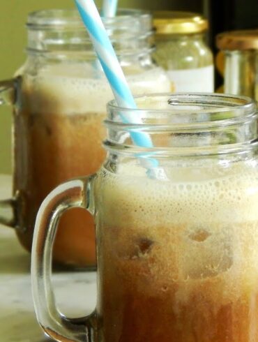 cafe frio con banana