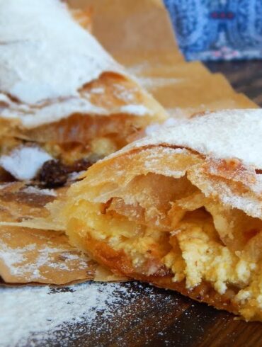 strudel salado de queso
