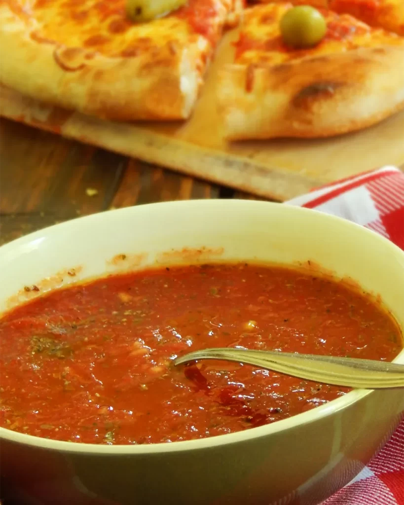 salsa para pizza receta