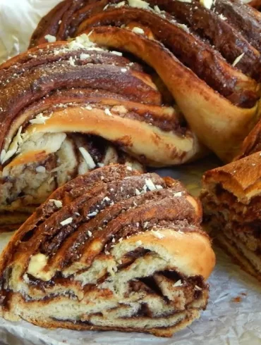 rosca nutella trenzada babka