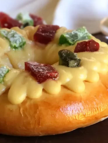 rosca de pascua crema pastelera casera