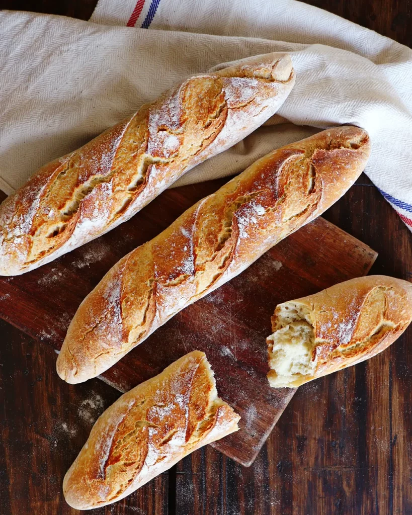 pan baguette corteza dorada