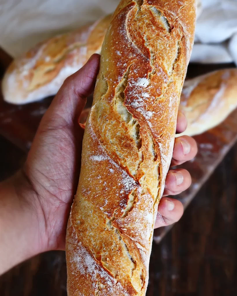 pan baguette corteza dorada