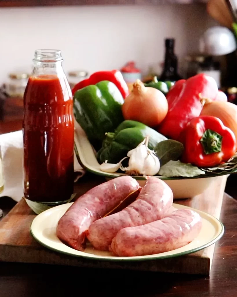 ingredientes para chorizos a la pomarola