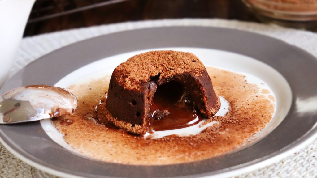 volcan de chocolate lava cake coulant