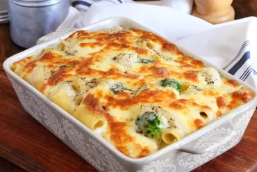 fideos al horno gratinados