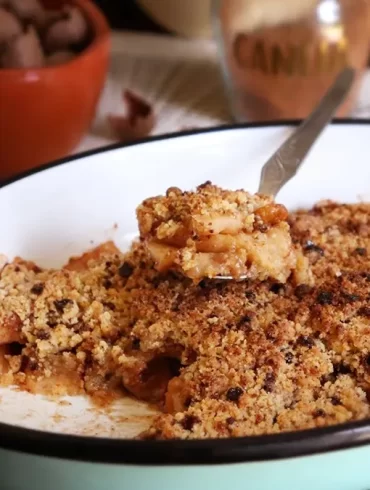 crumble manzana facil rapido receta
