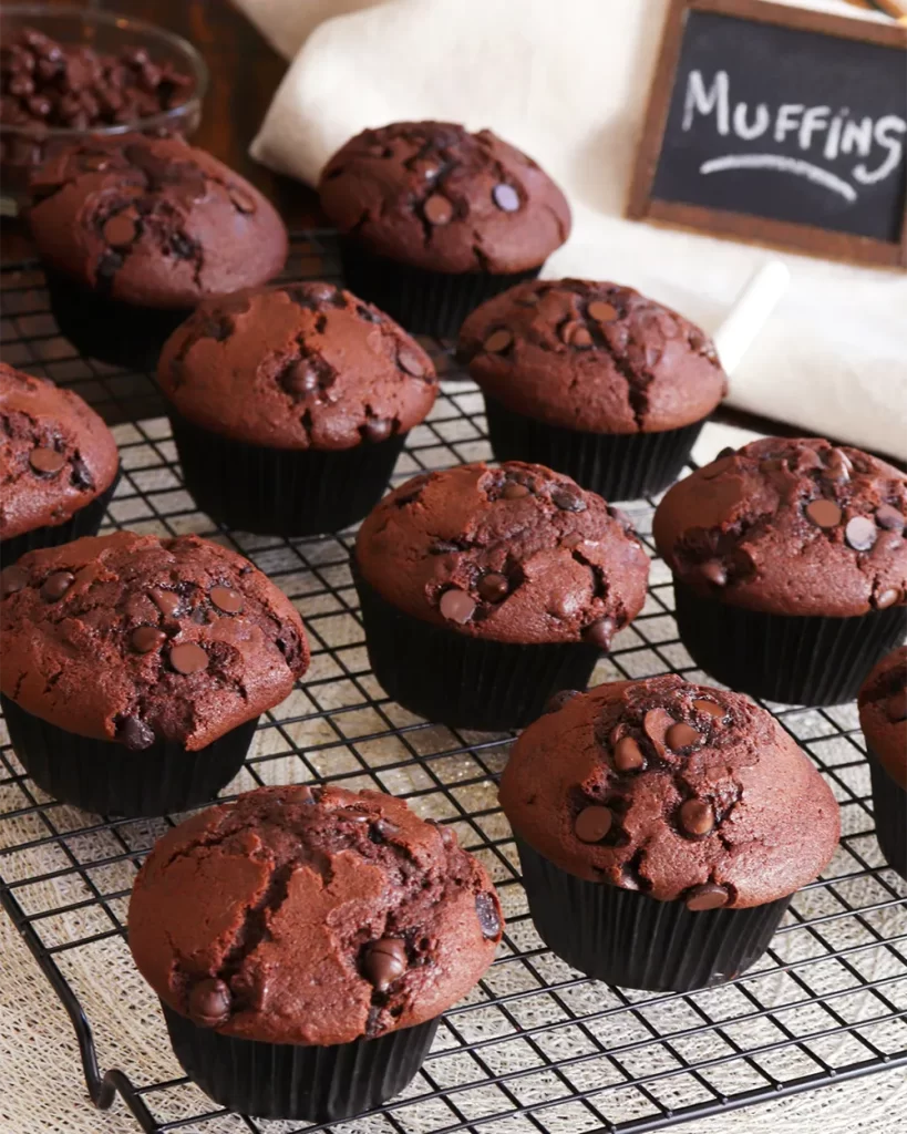 muffins doble chocolate