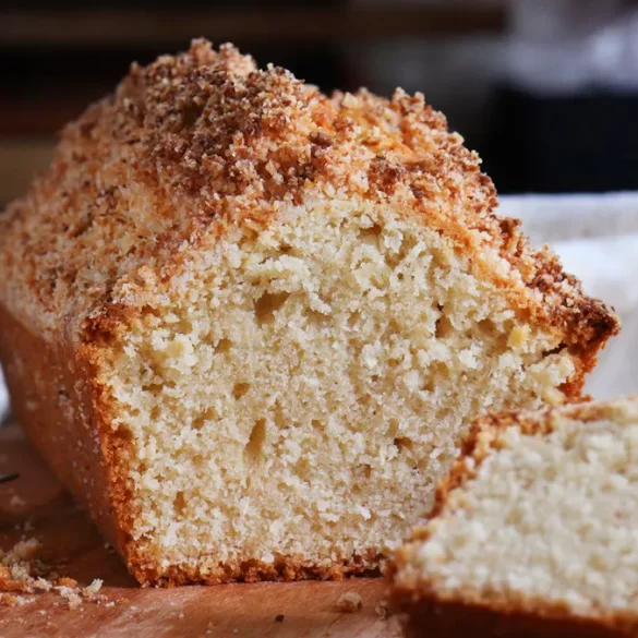 budin coco crumble sin manteca receta