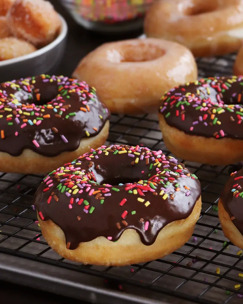 donas caseras receta galseado chocolate donuts