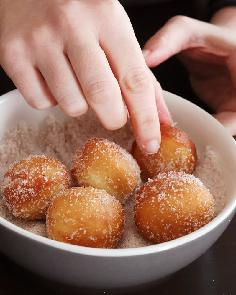 donas caseras receta donuts bites bolitas doughuts