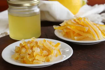 cascaritas limón confitadas