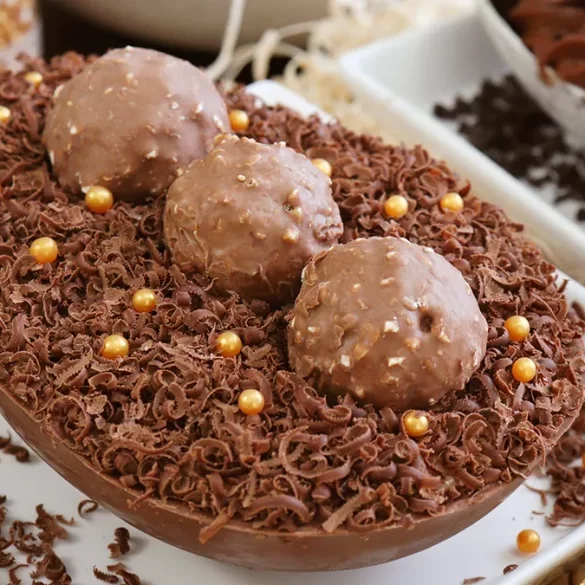 huevo pascua relleno chocolate