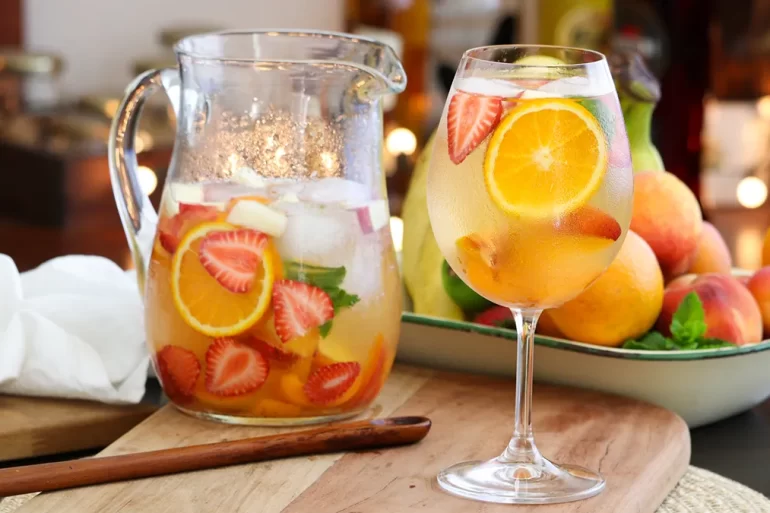 clerico clericot frutas vino cocktail jarra