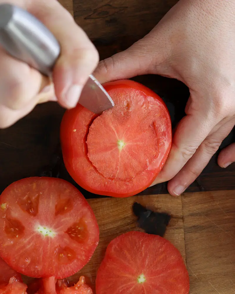 tomates rellenos atun navidad receta