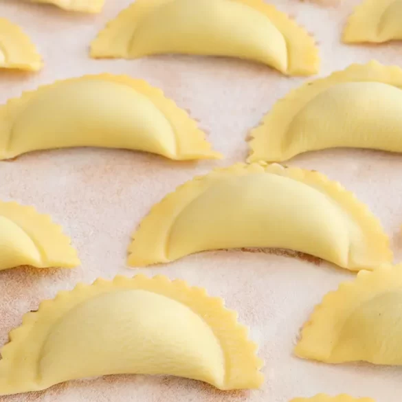 ravioles caseros berenjena asada pasta rellena