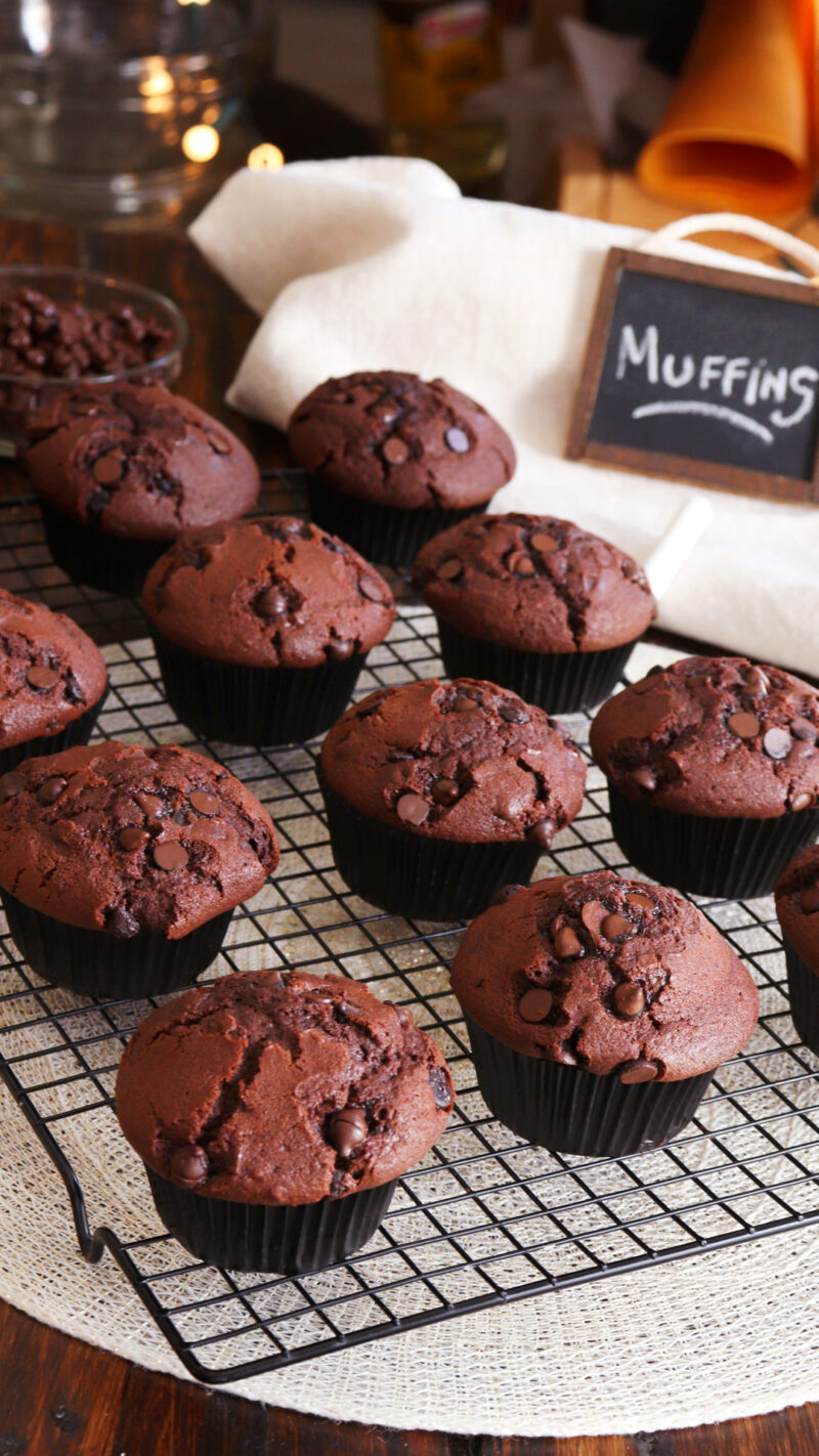 muffins de chocolate magdalena cupcake