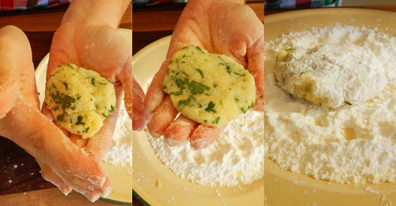 croquetas de papa al horno con queso perejil