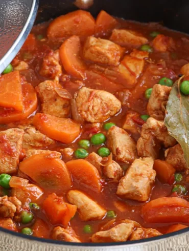 estofado de pollo facil receta paso a paso