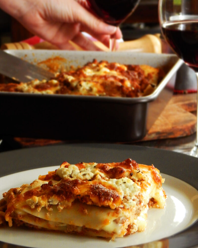 lasaña lasagna ricota bolognesa
