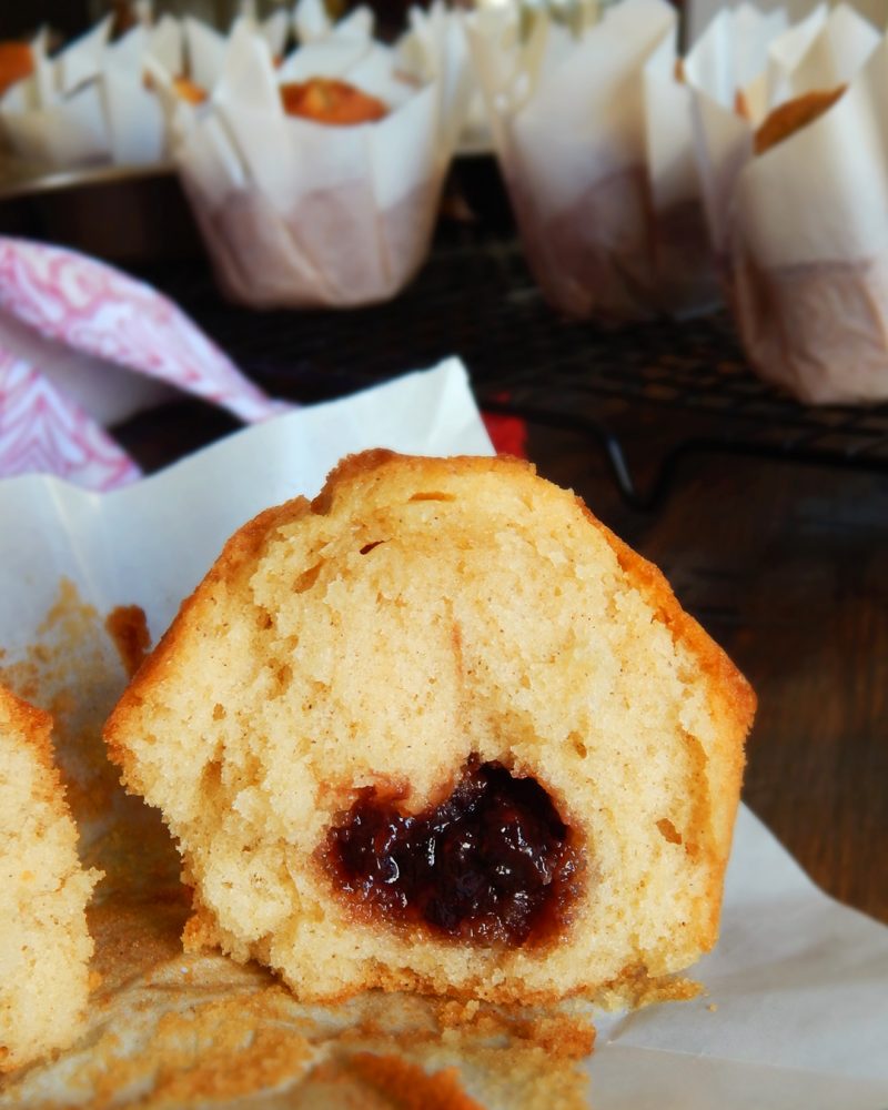 magdalenas caseras rellenas muffin