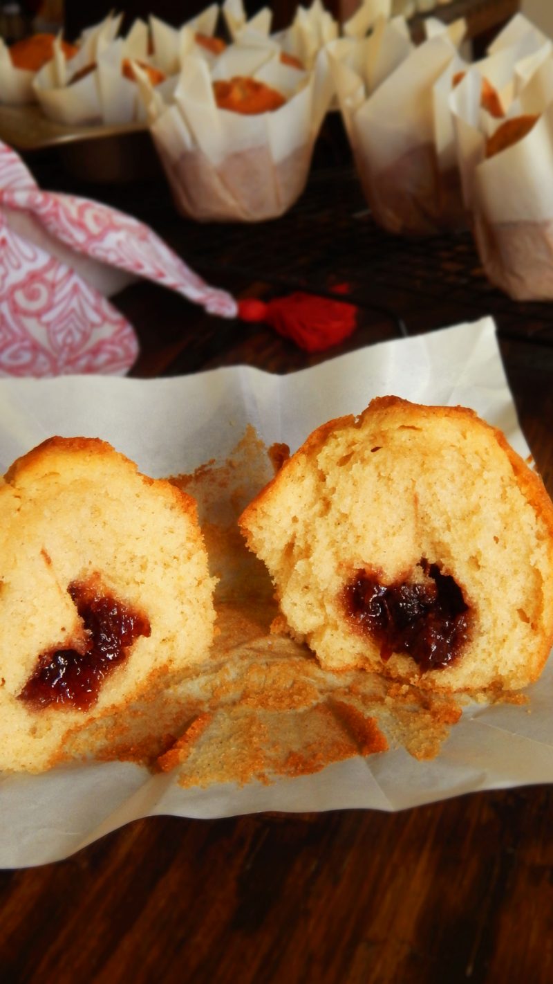 magdalenas caseras rellenas muffin