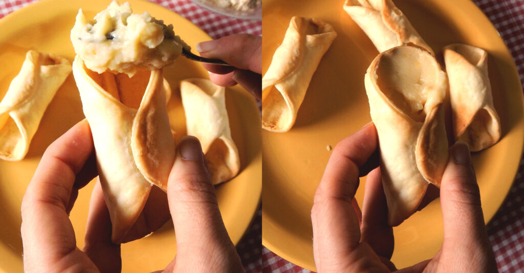 cannoli argentina tapa de empanada crema pastelera