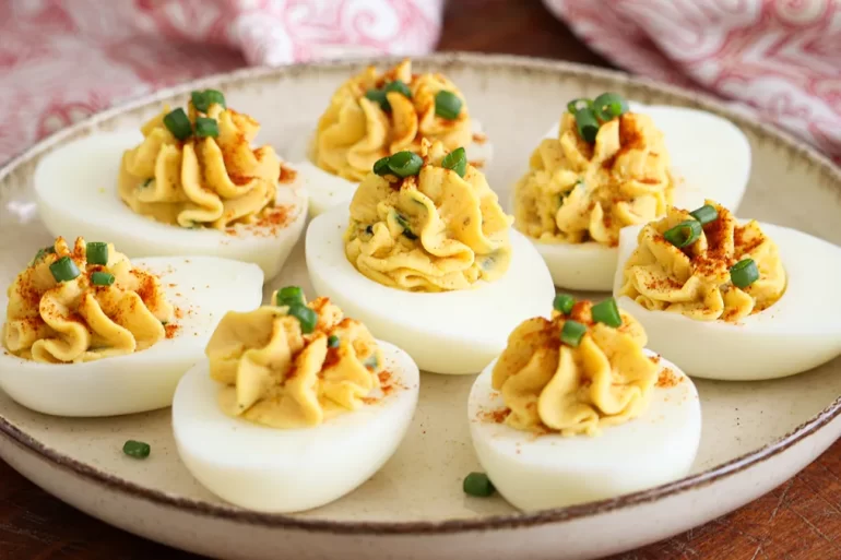 huevos rellenos navidad facil rapido yema mayonesa
