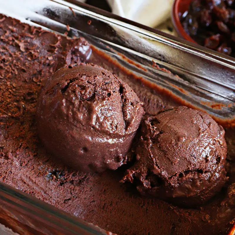 helado casero chocolate  facil