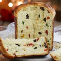 pan dulce clasico frutas panettone navidad