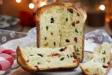 pan dulce clasico frutas panettone navidad