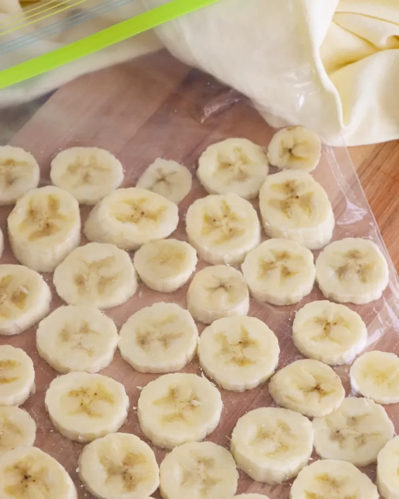 bananas cortadas bolsa ziplock