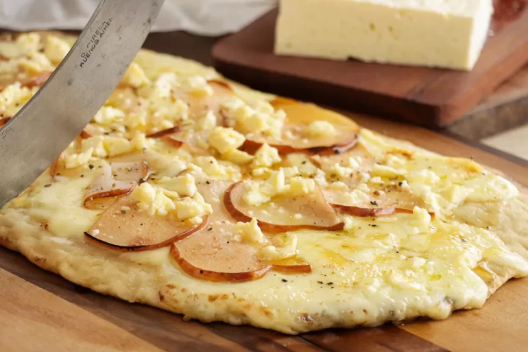 pizza parrilla queso pera