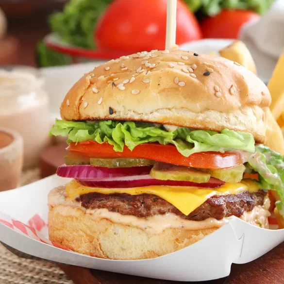 hamburguesa de carne casera