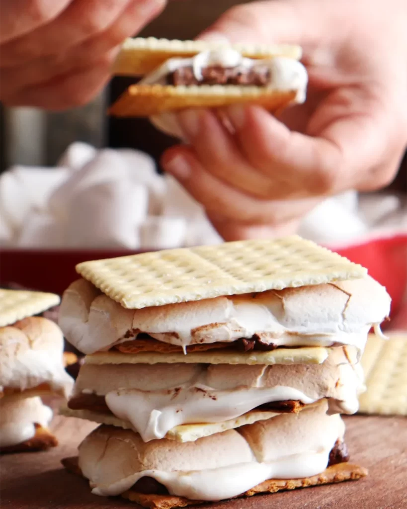 smores al horno con chocolate