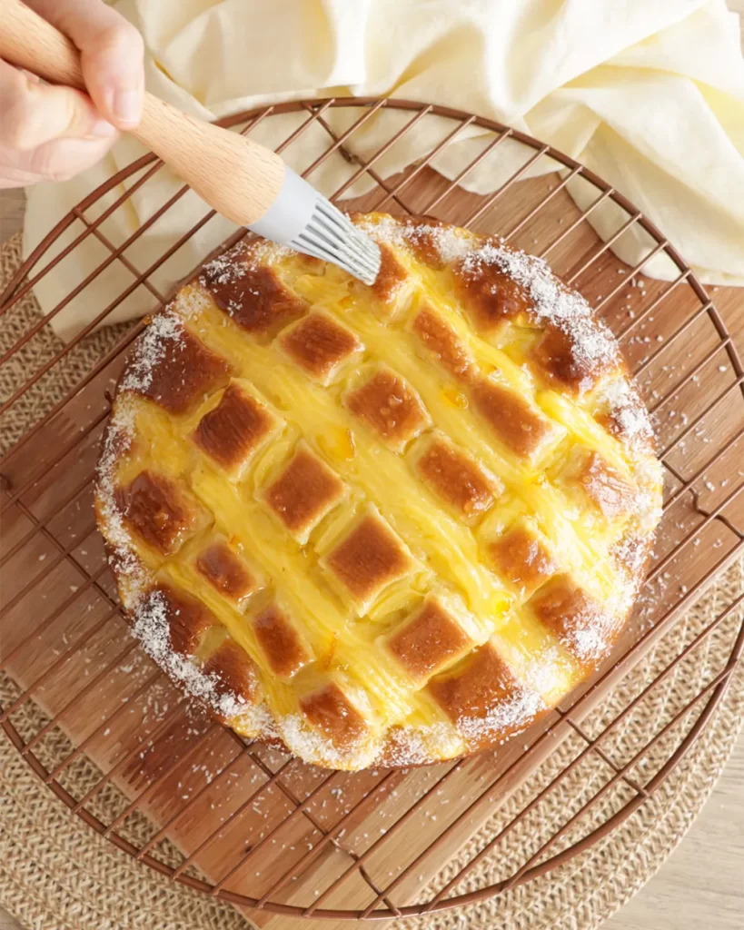 torta matera con crema pastelera