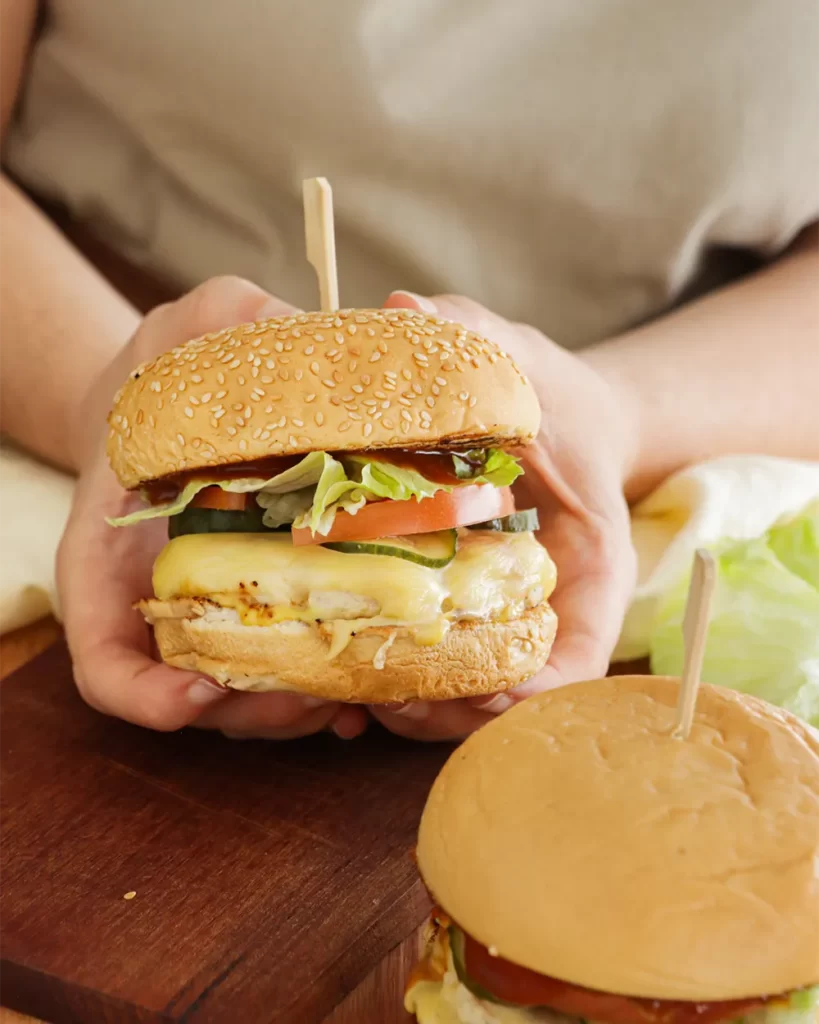 hamburguesas de pollo caseras