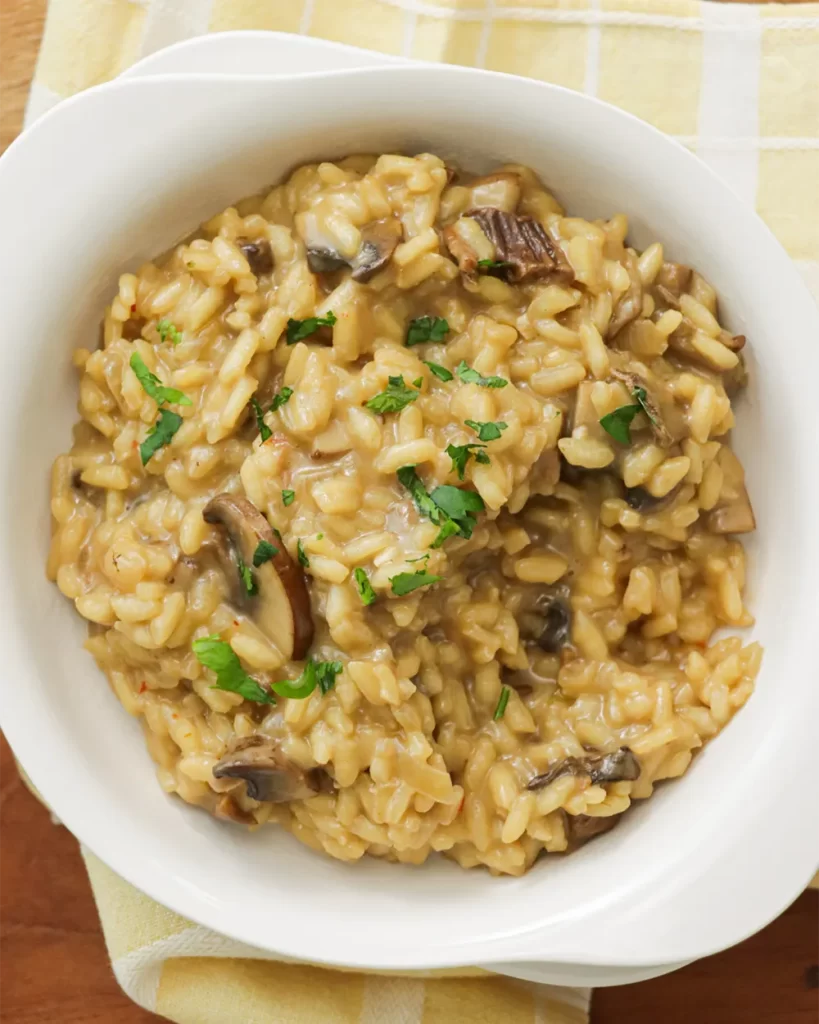 risotto de hongos